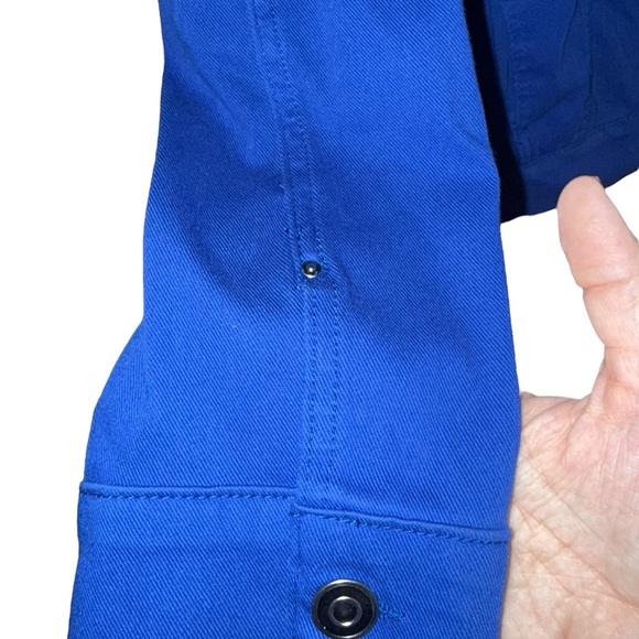 Gloria Vanderbilt Blue Denim Style Button Front Jacket Size L - Picture 4 of 10